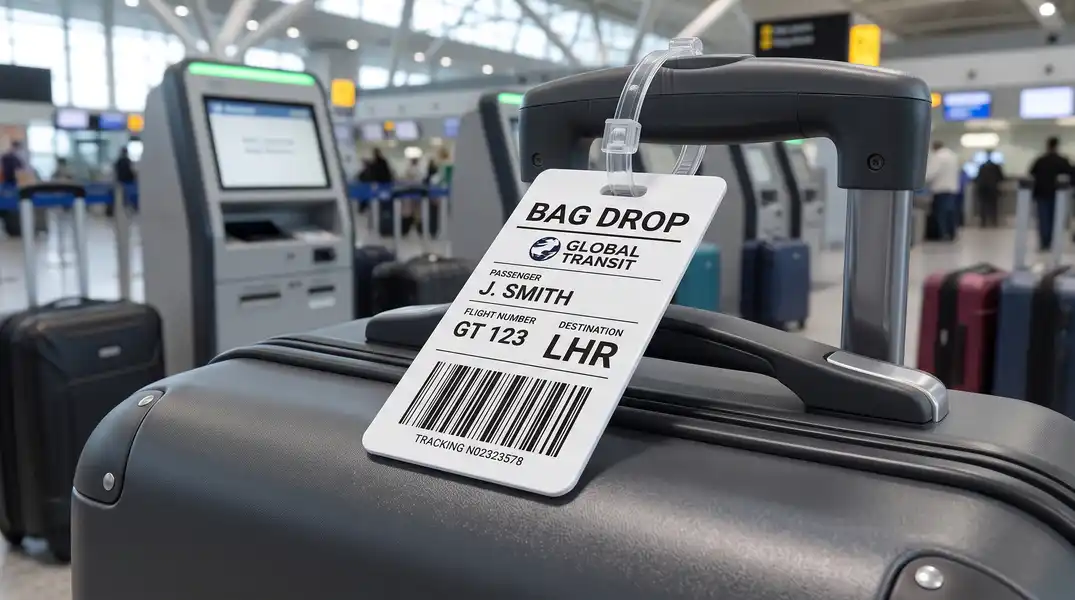 bag drop tag example