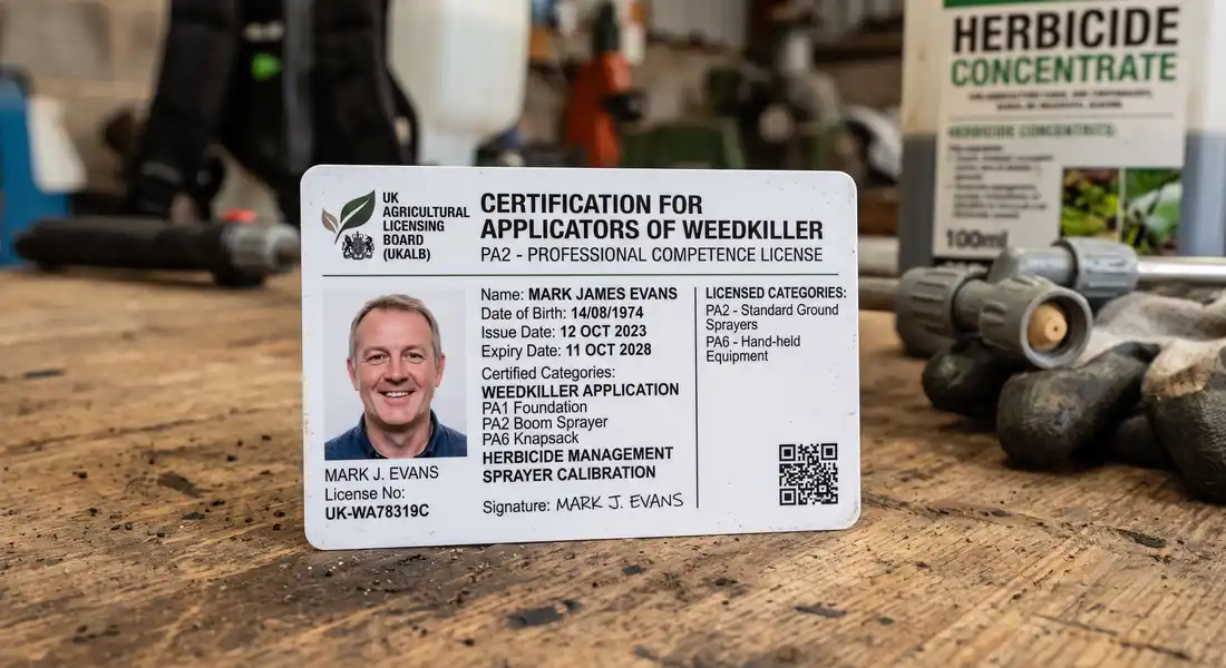certification card example