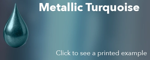 metallic turquoise