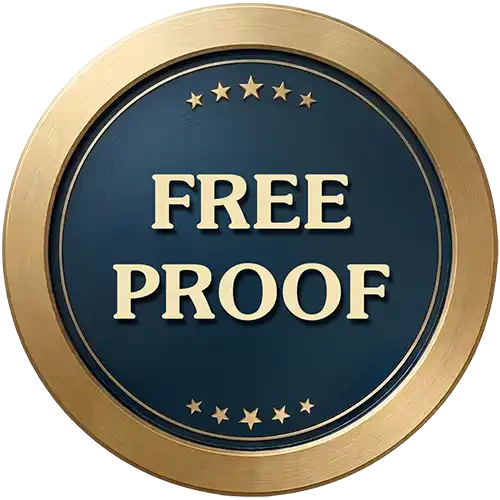 free photorealistic proof on every full colour order