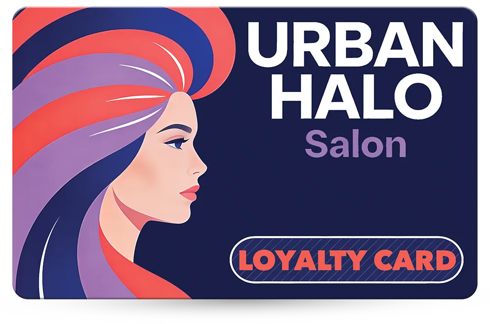 Hair Salon Loyalty Card Example 36