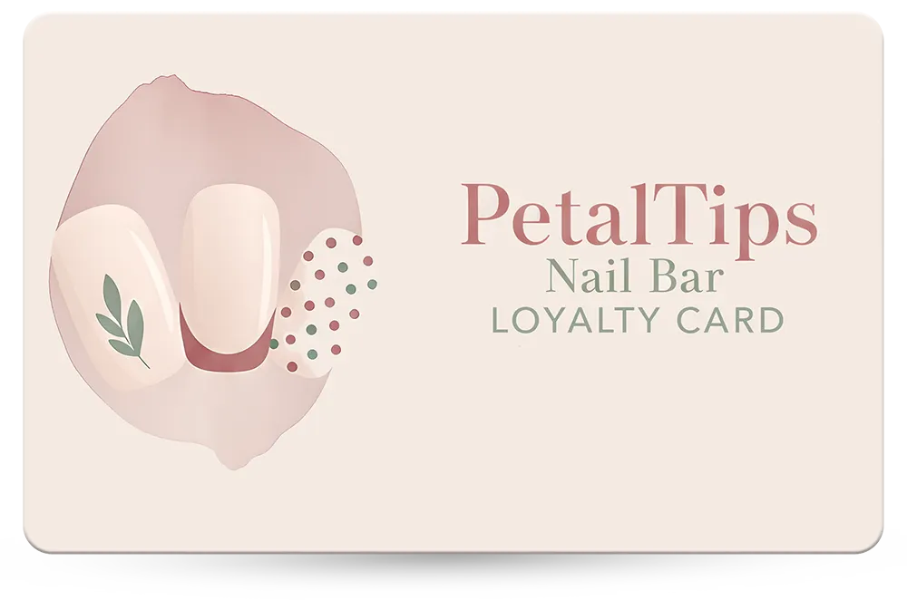 Nail Salon Loyalty Card Example 46