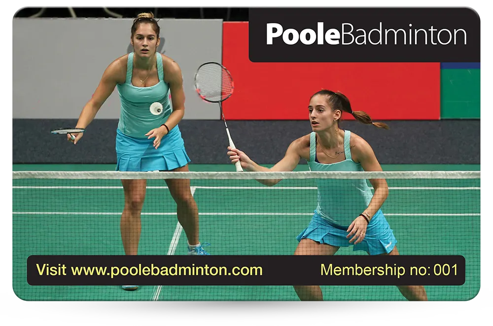 badminton club membership card printing