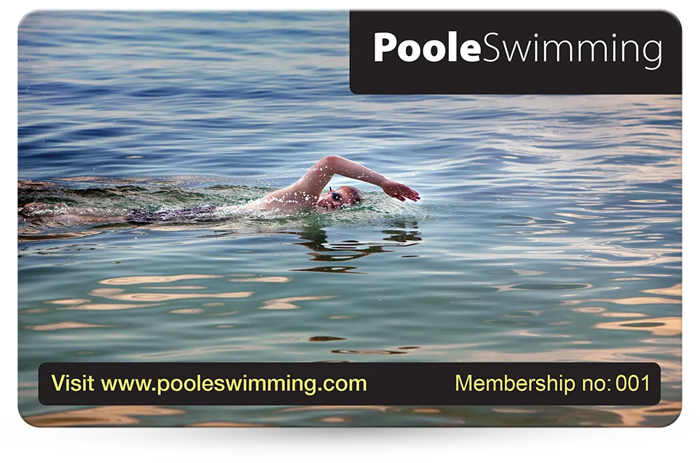 swimming club membership card printing