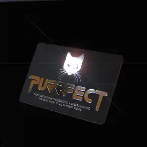 membership cards with metallic foiling