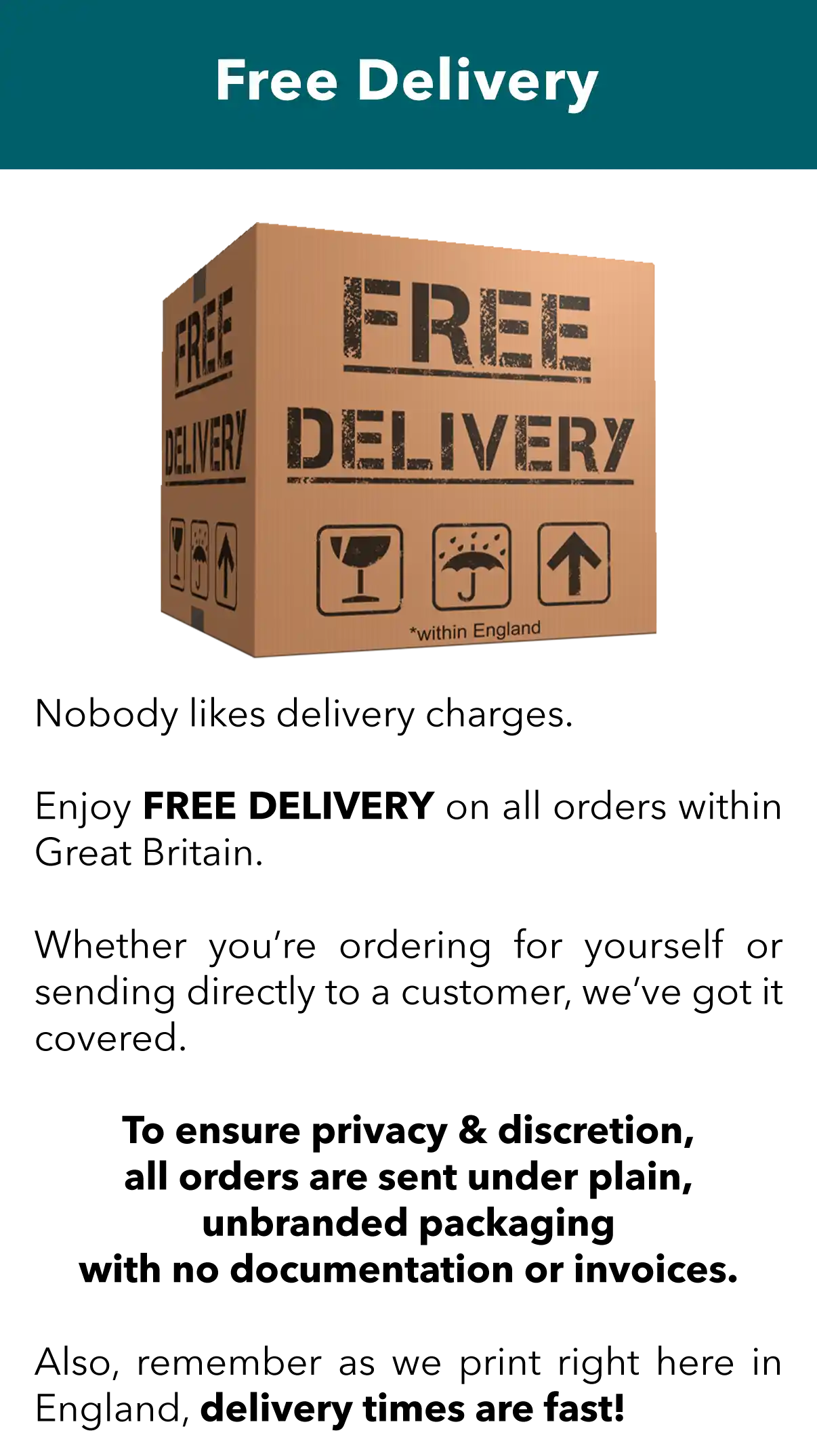 free delivery