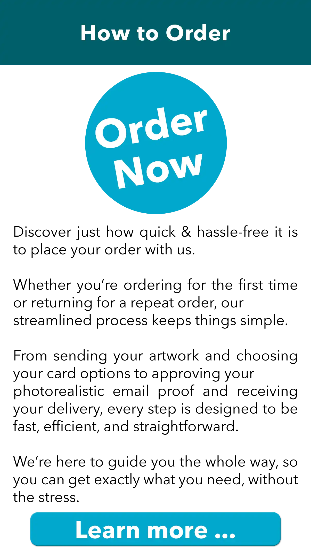 place your order