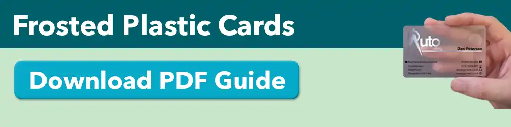 frosted plastic card artwork guide