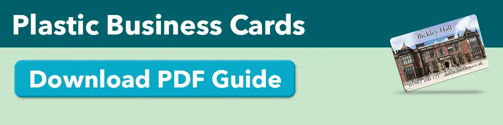 full colour plastic card artwork guide