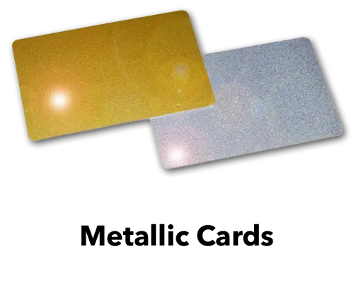 metallic base card
