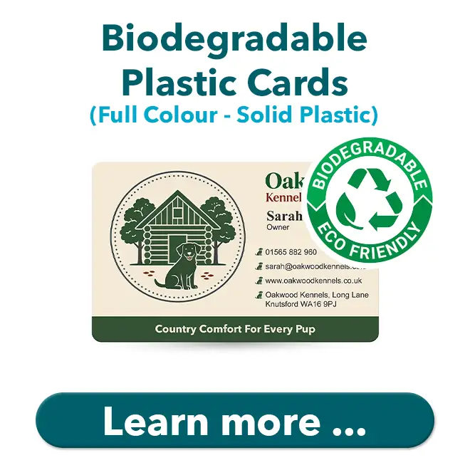 biodegradable plastic cards