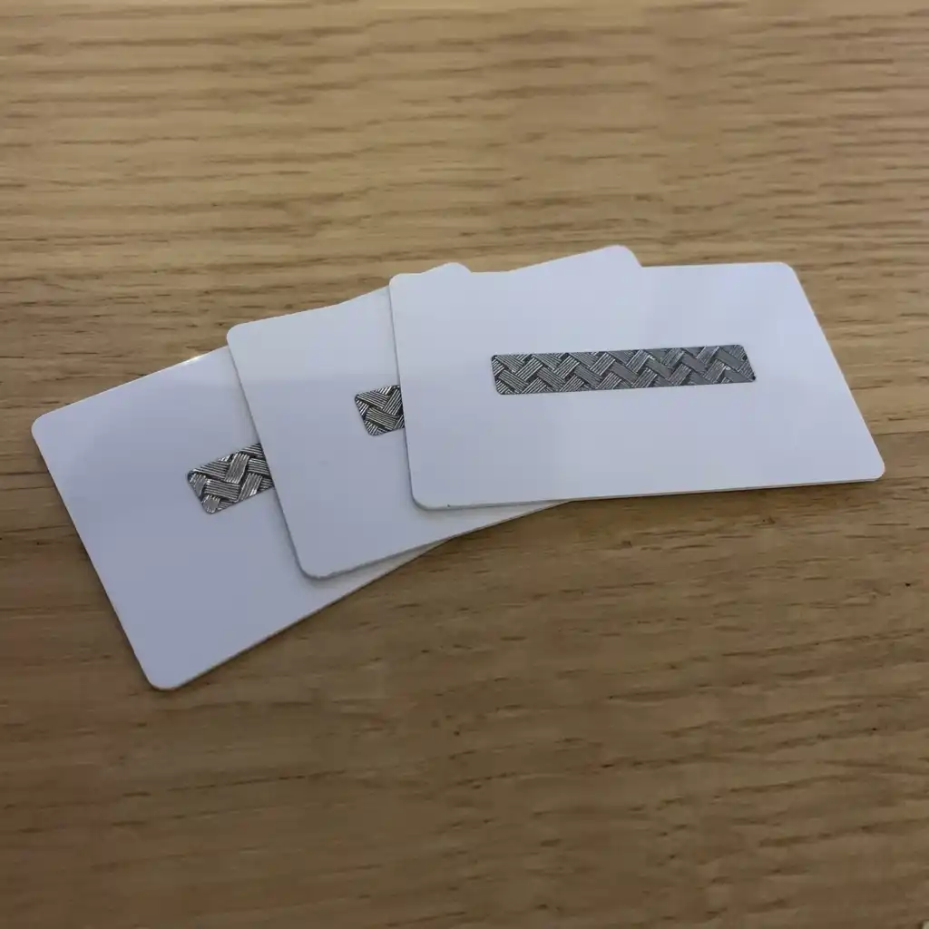 plastic cards with scratch off panels