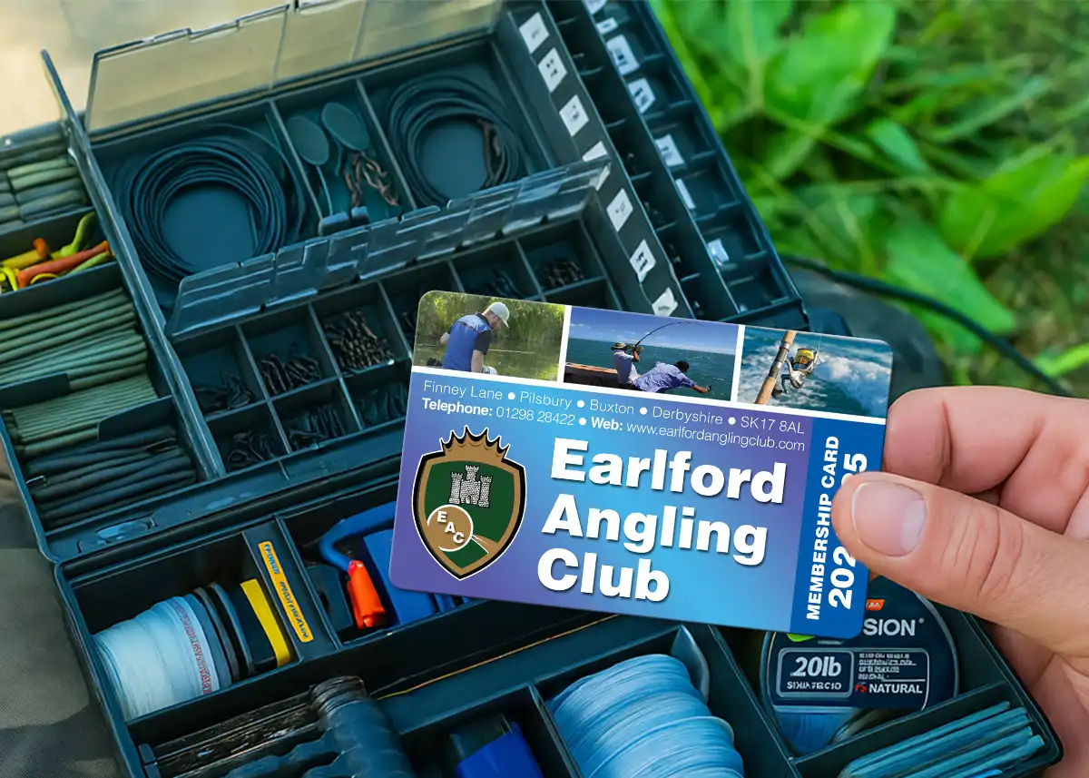 angling club membership card printing