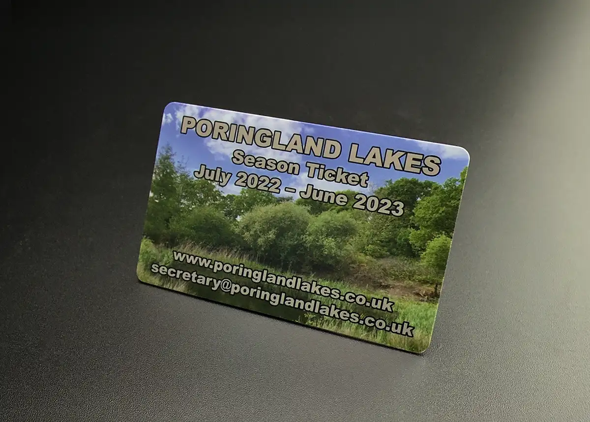 angling club membership card printing