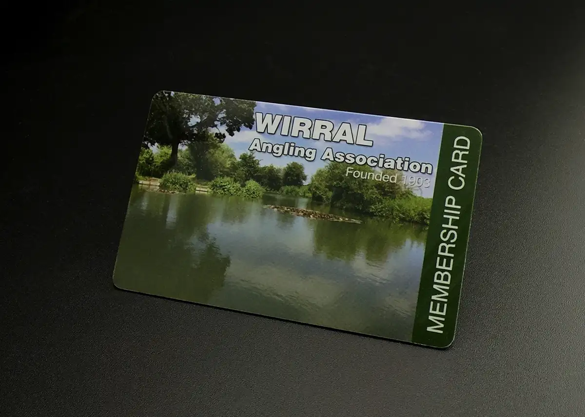 angling club membership card printing