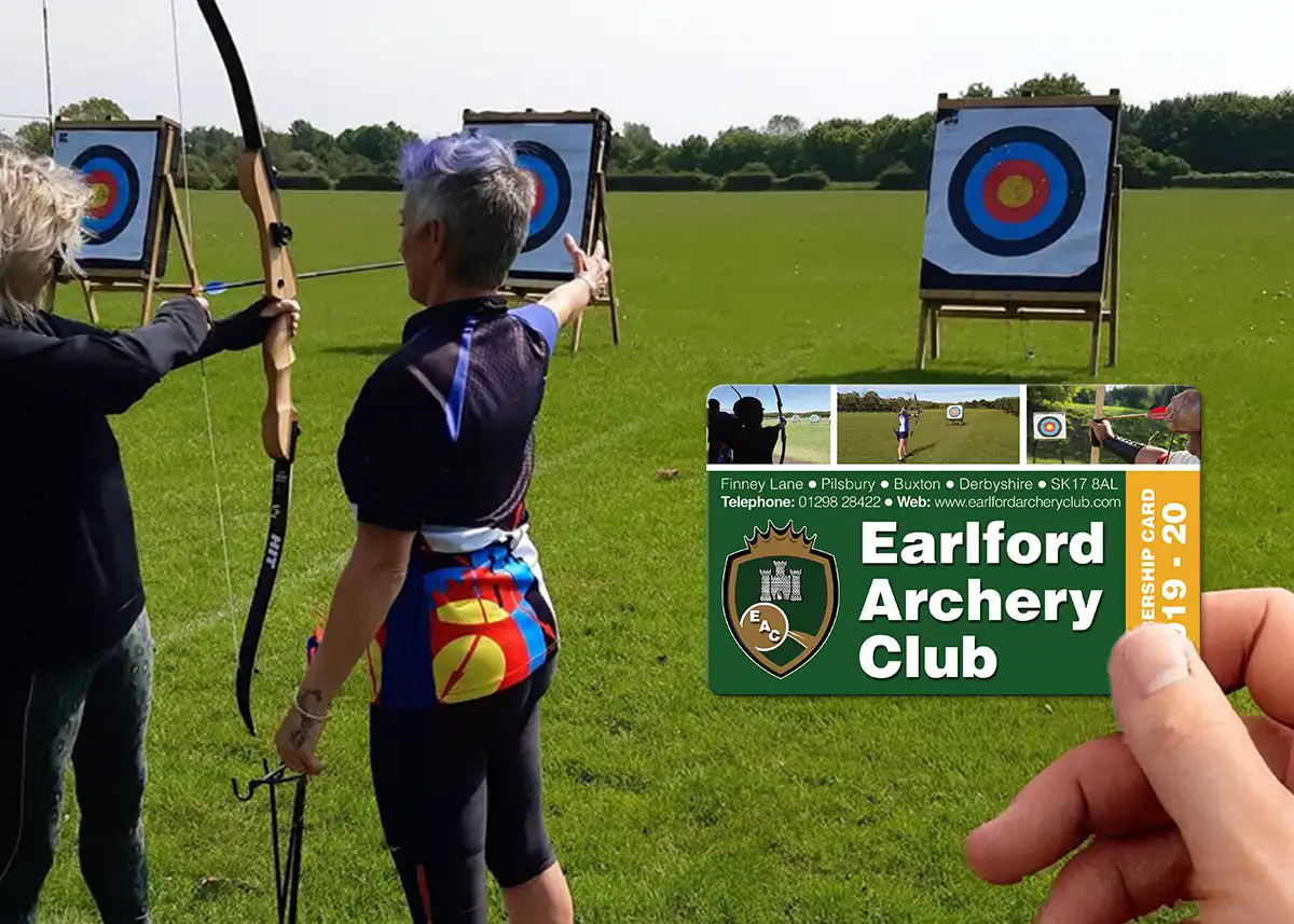 archery club membership card printing