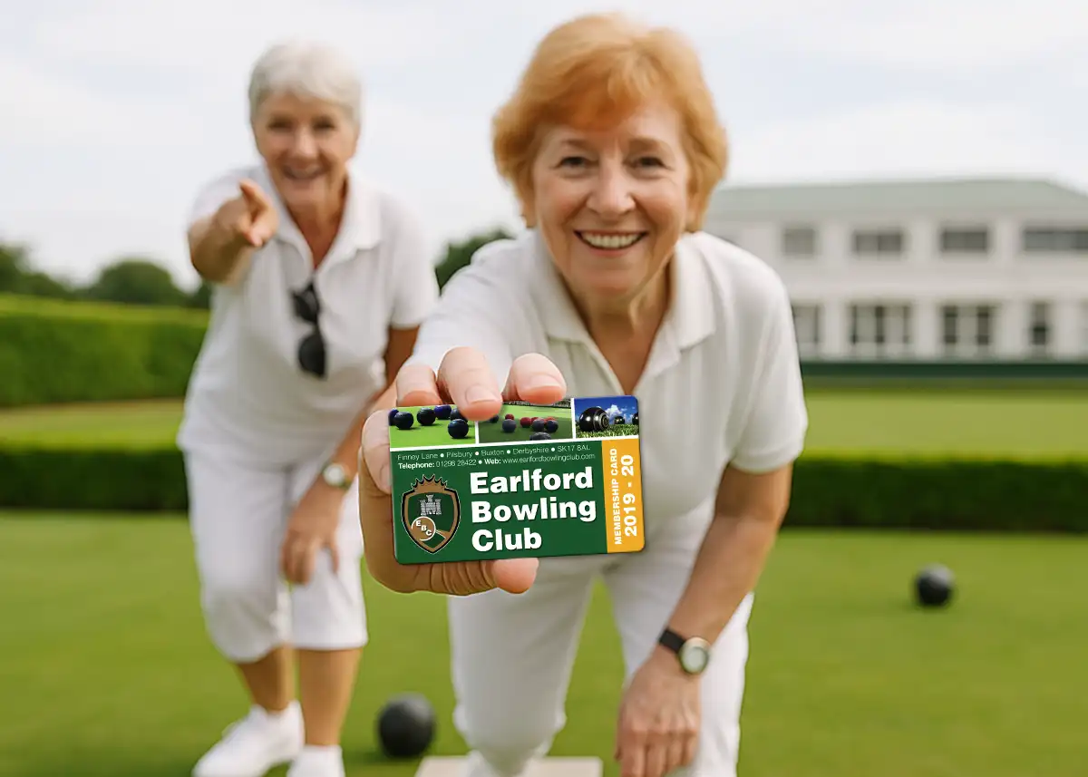 bowling club membership card printing
