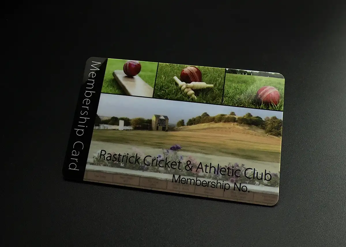 cricket club membership card printing