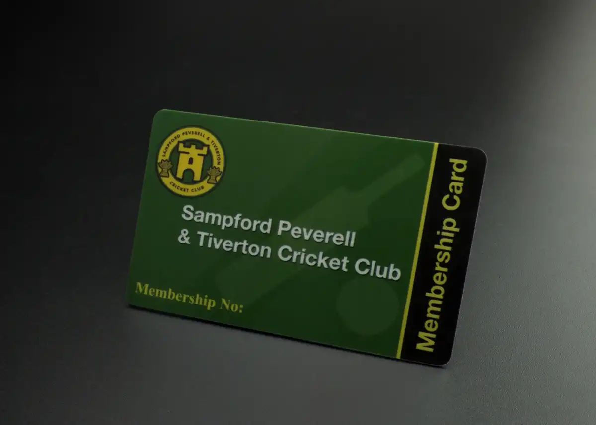 cricket club membership card printing