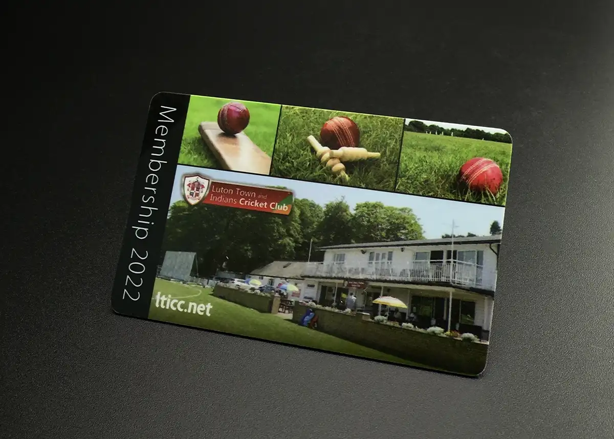 cricket club membership card printing
