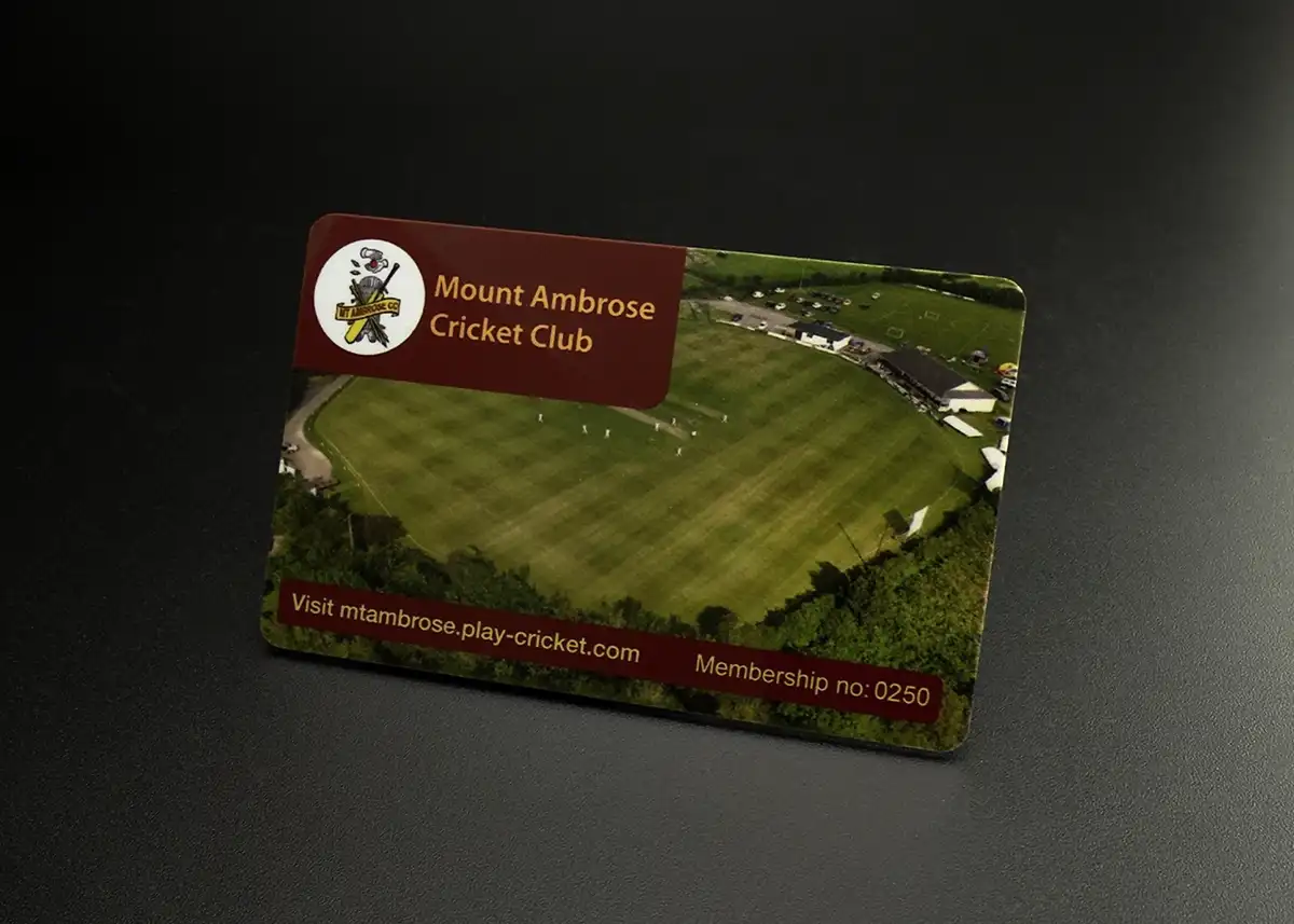 cricket club membership card printing