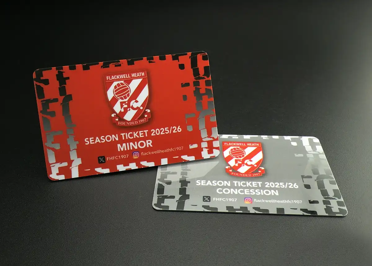 football club membership card printing