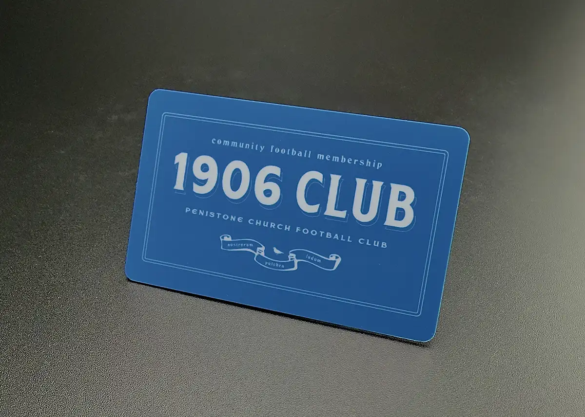 football club membership card printing