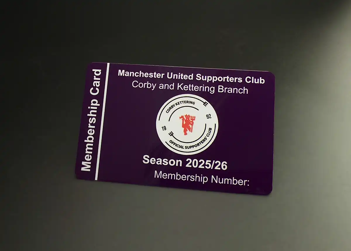 football club membership card printing