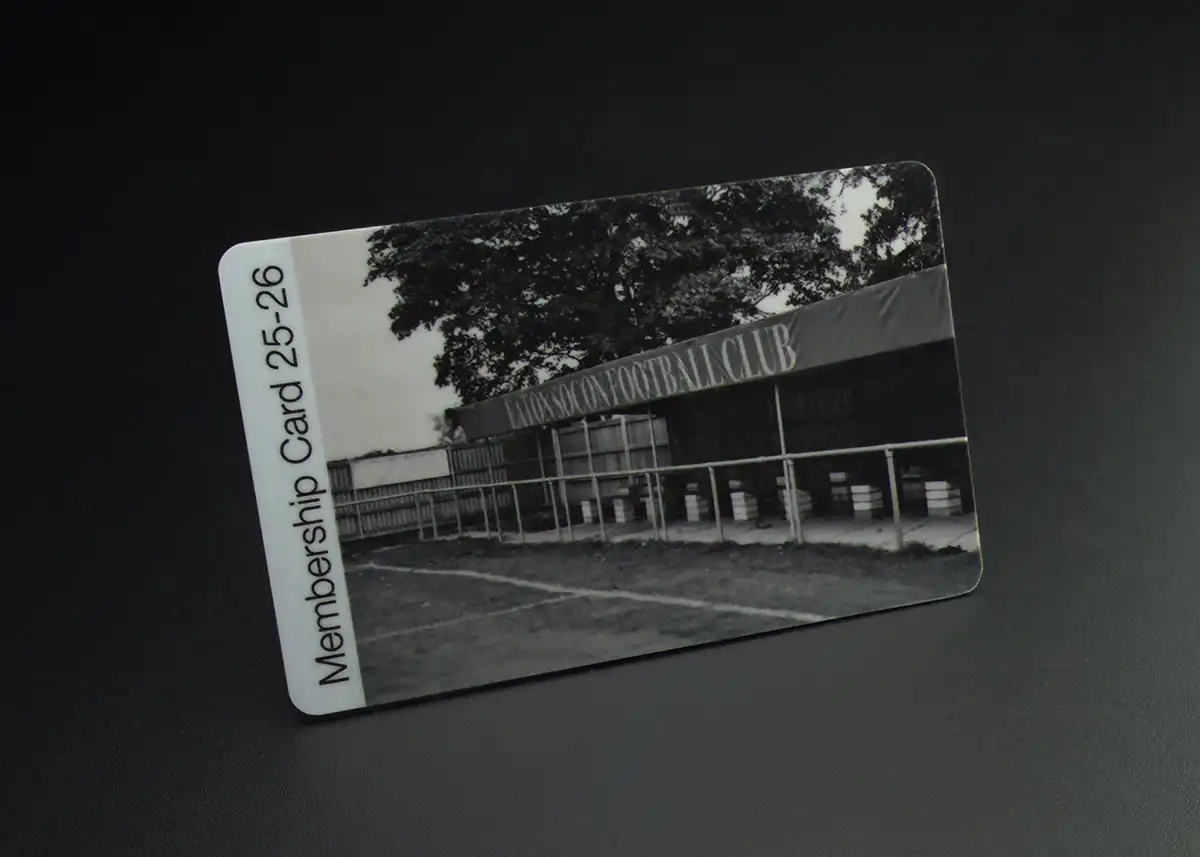 football club membership card printing