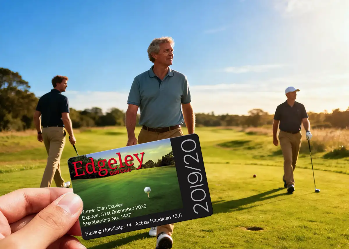 golf club membership card printing