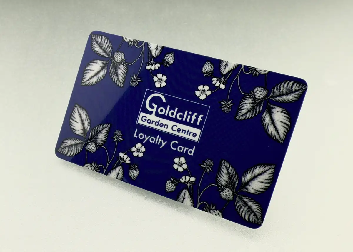 plastic loyalty card printing for goldcliffe garden centre