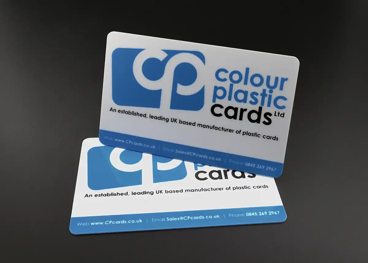 full colour plastic business card printing example