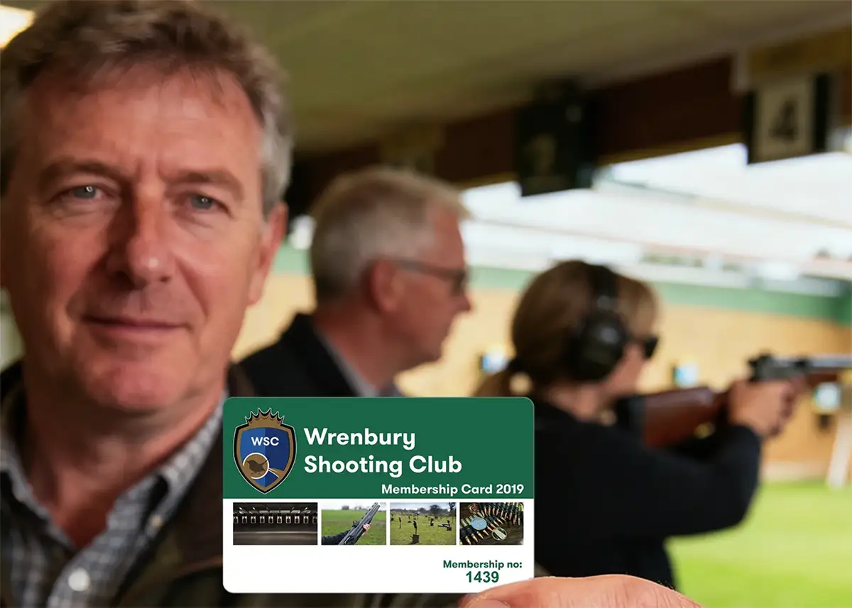 shooting club membership card printing