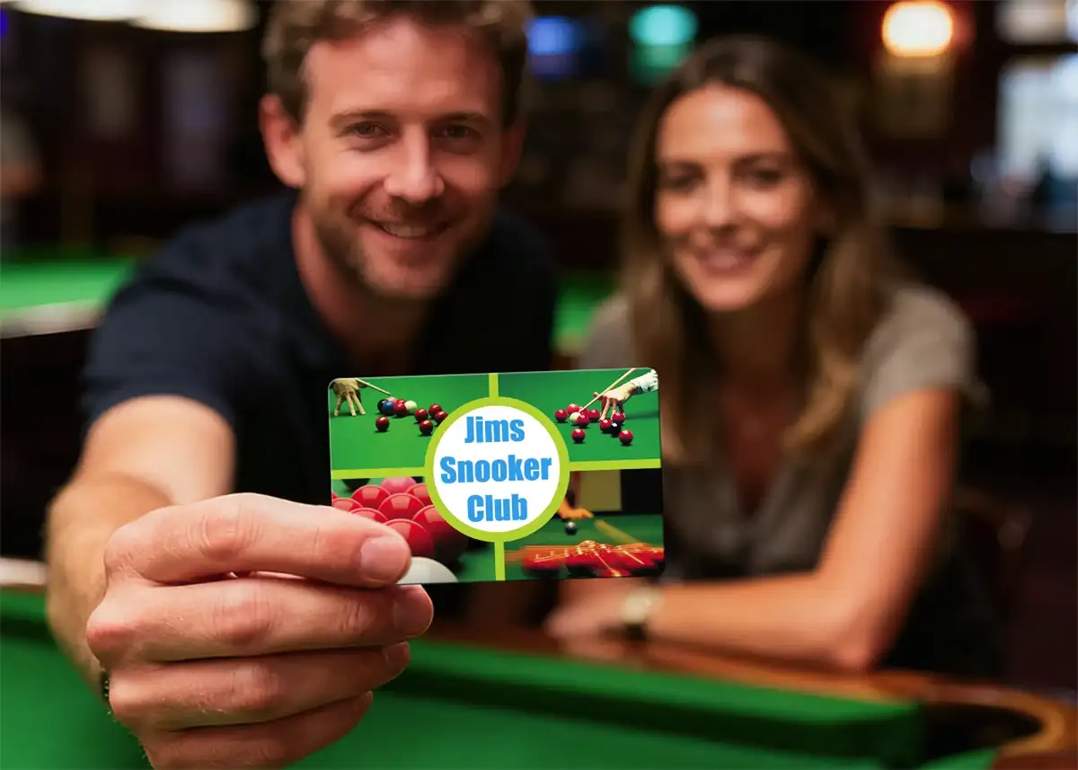 snooker club membership card printing