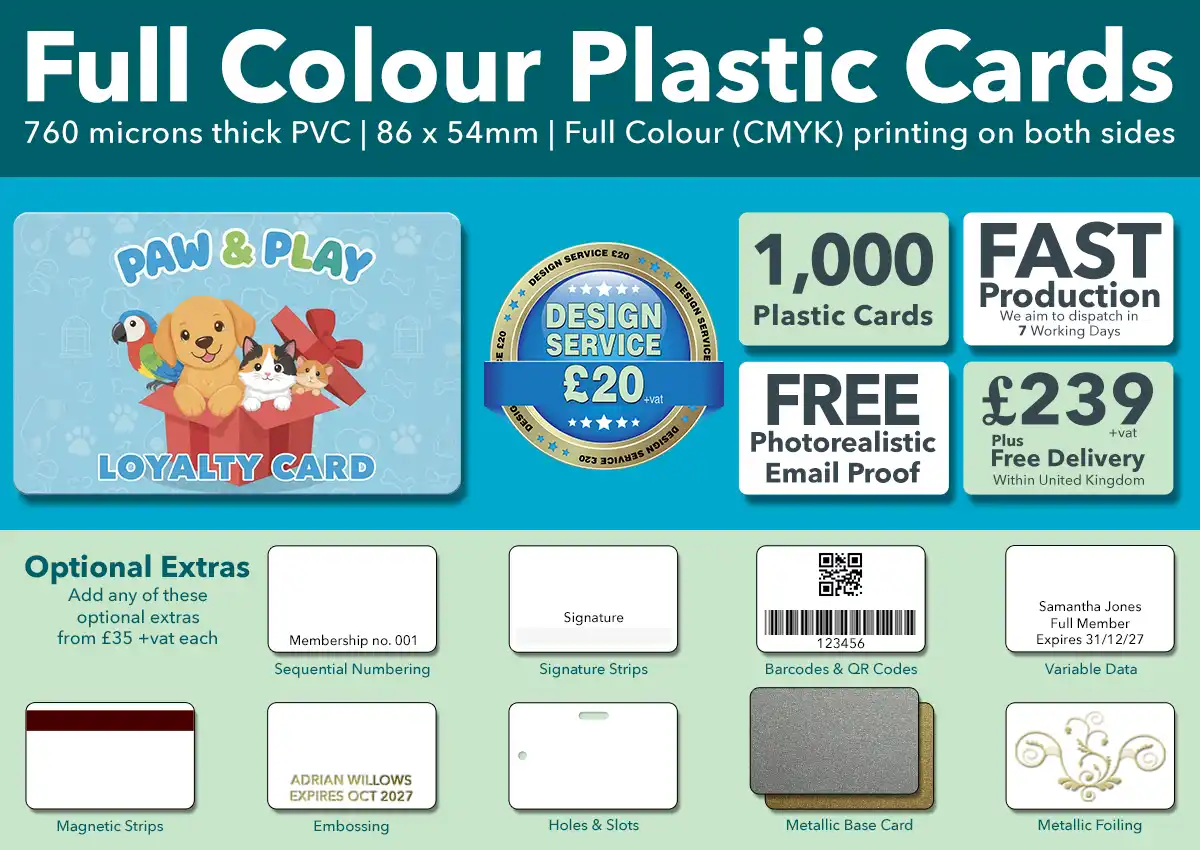 plastic cards special offer 1000 cards