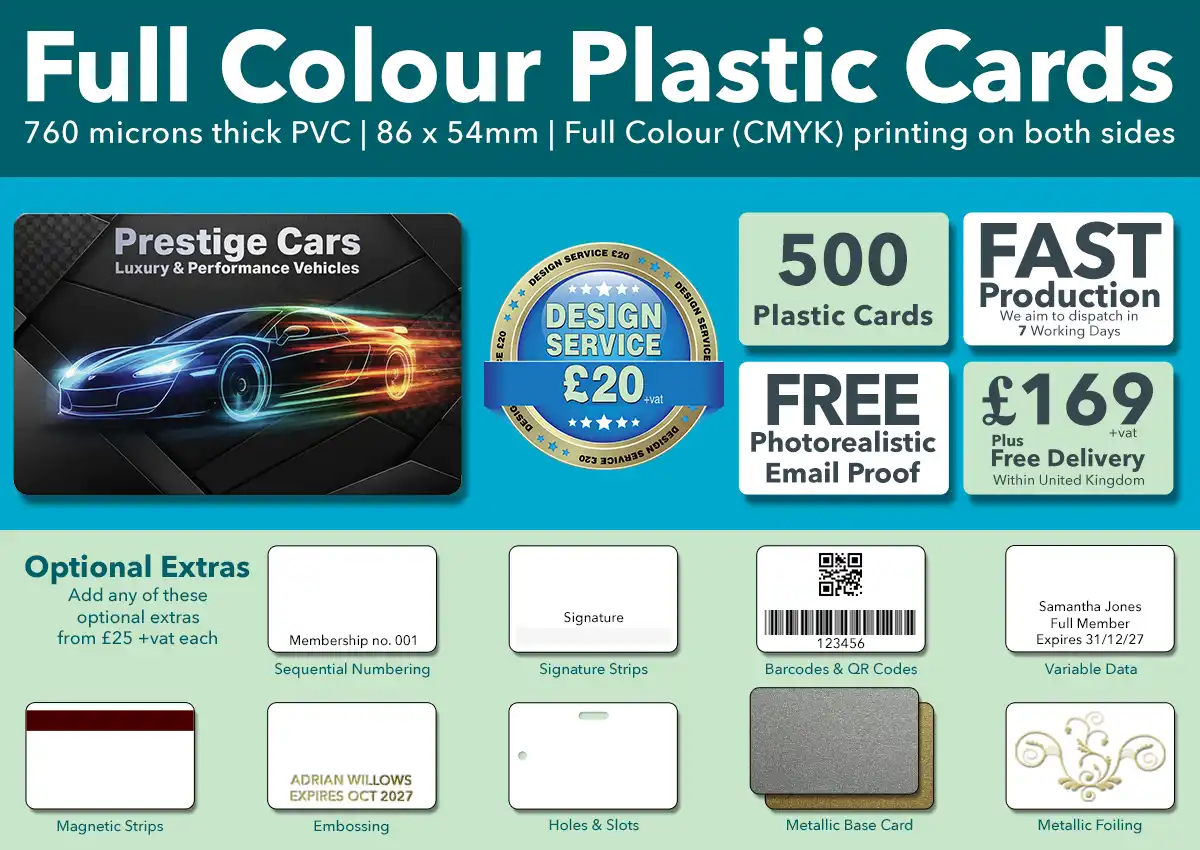 plastic cards special offer 500 cards